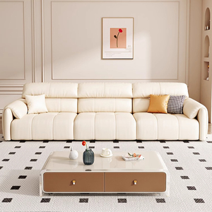 Luce di lusso semplice pelle moderna orecchio elefante lattice <span class=keywords><strong>divano</strong></span> combinato per <span class=keywords><strong>il</strong></span> soggiorno - Product Image 1