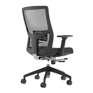 Sedia da Ufficio Ergonomica Girevole con Schienale Regolabile in Altezza, Prodotta in Cina, Seduta in Tessuto con Imbottitura in Schiuma Sagomata - Product Image 4