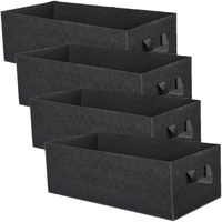 4 sacs de culture rectangulaires respirants et robustes en tissu non tissé de 8 gallons avec aération et poignées à sangle