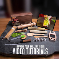 Ensemble de 20 pièces pour la fabrication de sushis-Kit pour débutants et pros avec couteau, 2 tapis, bazooka à riz et assiette à tremper