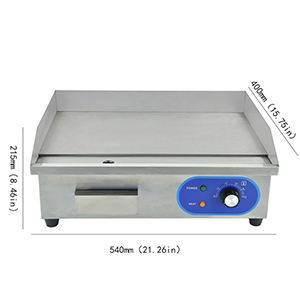 Электрическая решетка большой емкости, электрическая плоская решетка, решетка для столешницы из нержавеющей стали - Product Image 3