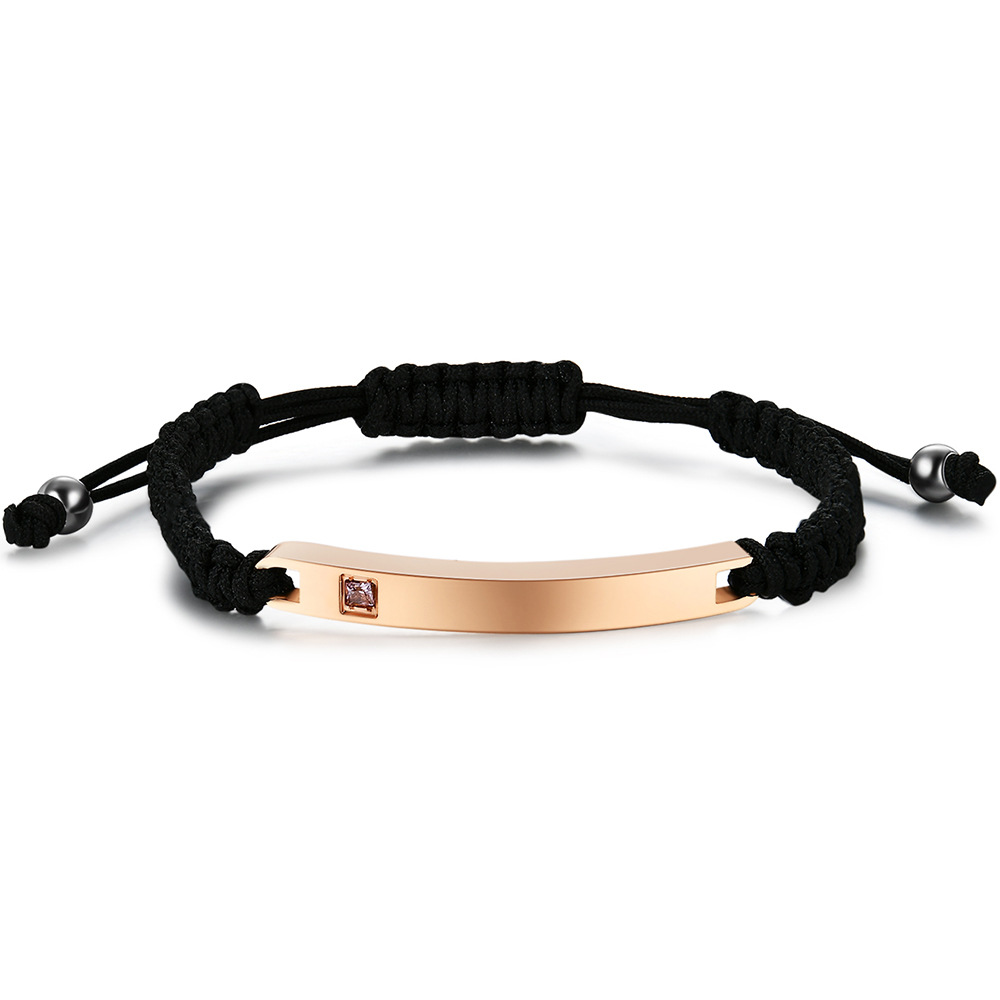 Rose gold plated glossy women's style