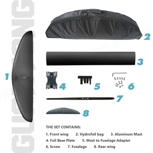 Prix de gros GY F11 Hydrofoil 2100cm² Aluminium Carbone Léger Débutant Tout-terrain Planche de SUP Surfboard Ocean F11 Complète - Product Image 6