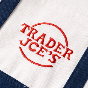 Sac fourre-tout de plage en toile pour femme, grand sac de courses en tissu éponge avec fermeture éclair et logo Trader - Product Image 5