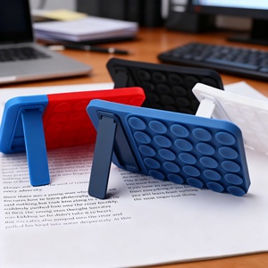 Soporte de silicona con ventosa multifuncional para teléfono, adhesivo para la parte trasera de la funda, soporte autoadhesivo para teléfono móvil, soporte de escritorio. - Product Image 5