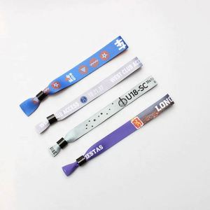 Bracelets d'amitié en tissu de luxe pour garçons et filles, bracelet personnalisé avec logo - Cadeau de mariage - Product Image 6