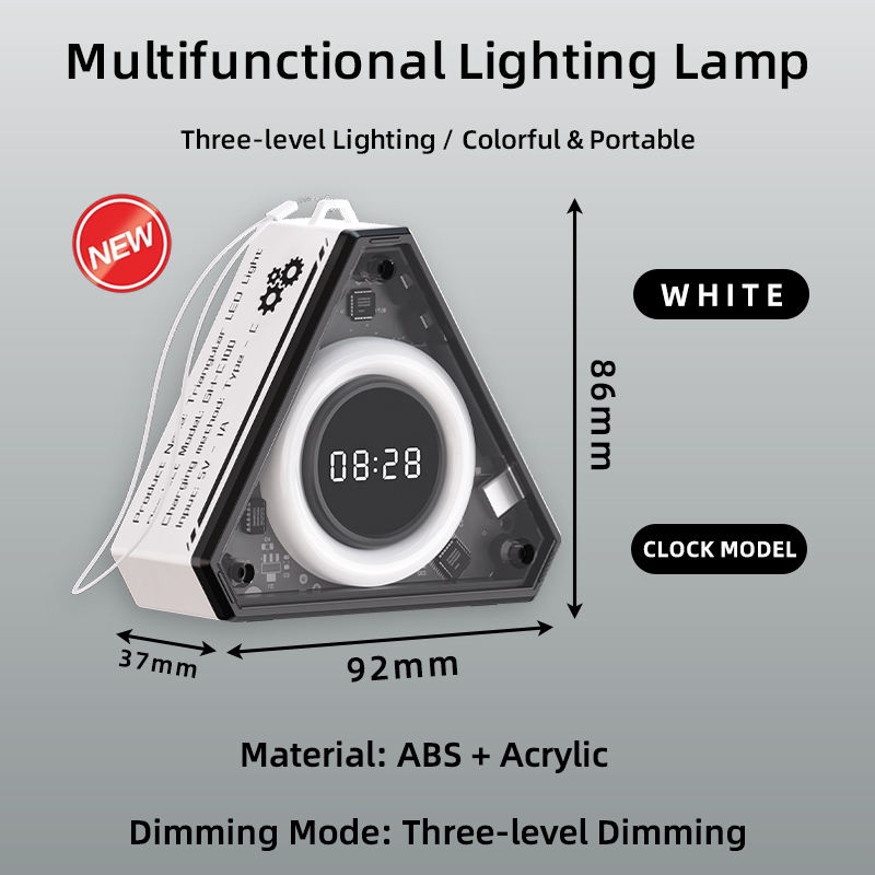 2  (White) Clock display+Without magnetic attraction