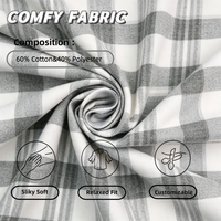 Chemise-veste en polaire à carreaux surdimensionnée pour homme, modèle préféré de la saison, entièrement boutonnée, pour un usage quotidien urbain et décontracté en extérieur, taille personnalisée disponible