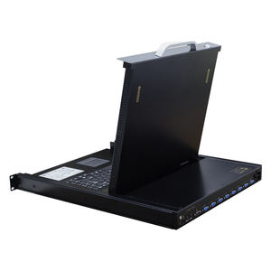 Commutateur <span class=keywords><strong>KVM</strong></span> LED VGA 1U pour montage en rack, 18,5 pouces, 4, 8 ou 16 ports, avec clavier et pavé tactile intégrés OSD, fonction IP USB/PS2 1080P, commutateur <span class=keywords><strong>KVM</strong></span> LCD - Product Image 6