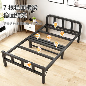<span class=keywords><strong>Lit</strong></span> pliant simple moderne en fer pour bureau à domicile dortoir pause déjeuner sieste artefact location chambre cadre en métal pour hôtel entrepôt - Product Image 4