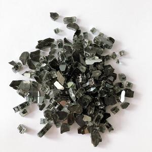 Vente en gros de copeaux de verre bleu Azuria, verre trempé réfléchissant broyé, pierres décoratives pour foyer à gaz extérieur, style industriel - Product Image 6