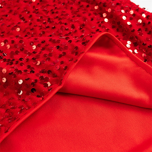 Vêtements pour femmes TAOP&ZA, nouvelle collection printemps <span class=keywords><strong>janvier</strong></span>, robe courte à sequins sexy à col rond et manches longues, taille ample - Product Image 5