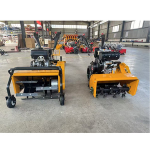 Cultivador Rotatorio Diésel, Tractor de Arrastre Manual, Rotocultor para Campos de Arroz y Huertos - Product Image 3