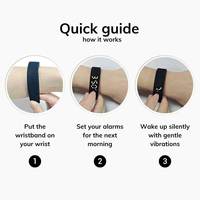 Bracelet Connecté OLED Intelligent à Prix d'Usine avec Alarme Vibrante, Podomètre de Course et Bracelet Carré en Silicone