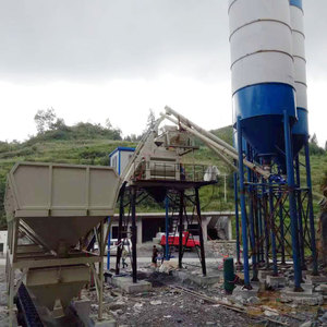 Saatlik 50m³ Basit Prefabrik Beton Santrali 50CBM/S Beton Karıştırma ve Dozajlama Tesisi - Product Image 3
