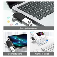 Adaptateur 2-en-1 OTG Type C Connecteur USB3.0 USB3.0 pour Xiaomi Android Téléphones Mobiles Tablettes Convertisseur de Disque U Micro USB Sortie DC