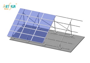 Nhà máy trực tiếp zn-mg-al Thép tráng panel năng lượng mặt trời mặt đất gắn hệ thống với cơ sở bê tông - Product Image 3