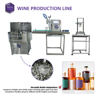 Ensemble de machines de mise en bouteille de vin personnalisées en acier inoxydable pour le remplissage, le bouchage et l'étiquetage des bouteilles, pour la production de boissons et les contenants en verre de haute qualité