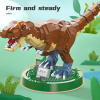 MOYU Blocs de construction miniatures DIY Dinosaure Double Crête Jurassic Park pour enfants