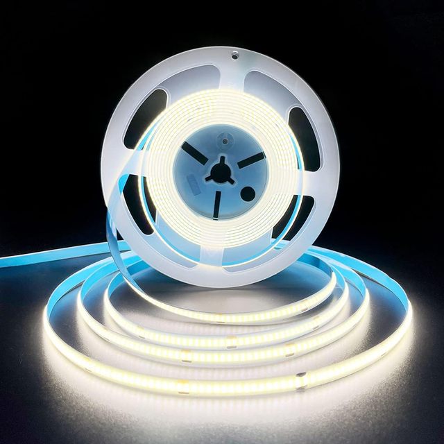 Premium 3mm Copper COB LED Strip Light Flexible Dotless with CRI>90 and WiFi Control for Indoor Lighting