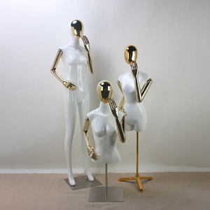 Mannequin réaliste avec galvanoplastie or, support de Mannequin, <span class=keywords><strong>femme</strong></span>, vente en gros - Product Image 1