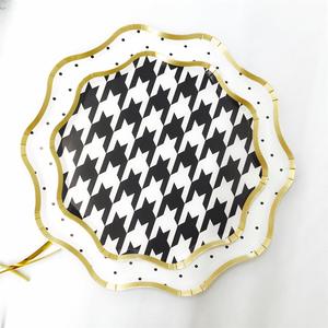 ชุดอุปกรณ์จัดงานวันเกิดธีมรถแข่ง DAMAI สีดำขาว ของใช้สำหรับงานเลี้ยงแบบใช้แล้วทิ้ง คุณภาพพรีเมียม แก้วกระดาษ ผ้าเช็ดปาก จาน - Product Image 2