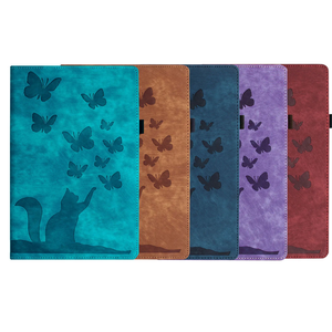 Para Samsung Galaxy TabA9 PLUS S9 Funda de cuero PU Mariposa Gato Folio Tablet the <span class=keywords><strong>Tab</strong></span> <span class=keywords><strong>S8</strong></span> S7 2020 T870 T875 Funda de libro de 11 pulgadas - Product Image 1