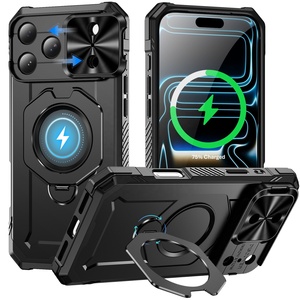 Funda Protectora Magnética Giratoria para iPhone 17 Pro Max, Funda Protectora Resistente a Impactos para iPhone 18, Protección Total, D-059 - Product Image 1