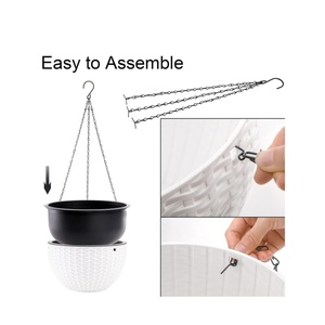 Maceta colgante <span class=keywords><strong>de</strong></span> plástico para verduras del fabricante original para interiores y exteriores, alféizar y jardines - Product Image 3
