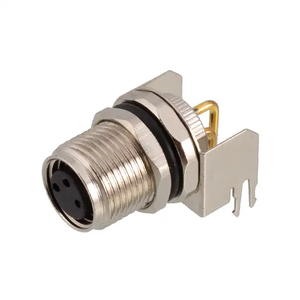 M12 một mã hóa 8Pin Nam hàn với shielded,M12 một mã hóa 8Pin cắm hàn, M12 8Pin kết nối - Product Image 5