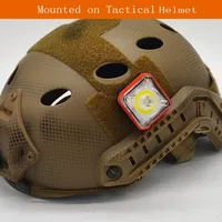 Lampe tactique portable EDC pour le camping, la randonnée, la sécurité, lampe clignotante pour gilet tactique, sangle de sac à dos de 25 mm