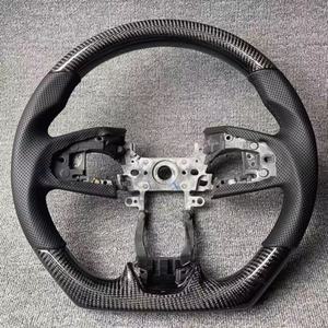 Volante de Fibra de Carbono Forjado para <span class=keywords><strong>Honda</strong></span> Civic 10ª Generación 2017 2018 2019 2020 Tipo <span class=keywords><strong>R</strong></span> <span class=keywords><strong>CRV</strong></span>, Accesorio Personalizado para Automóvil - Product Image 1