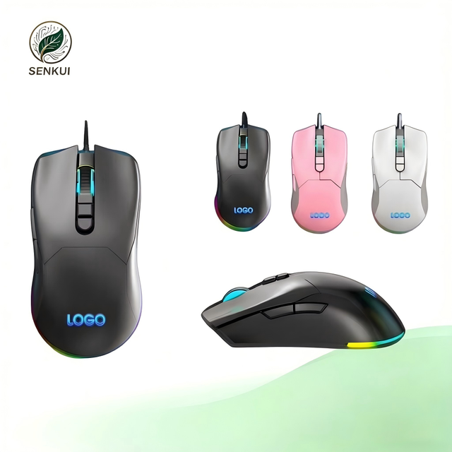 RGB Wired Gaming Mouse High Precision Sensor Programmable Macro Right Hand Ergonomic Design Mouse Esports Office Durable Mouse