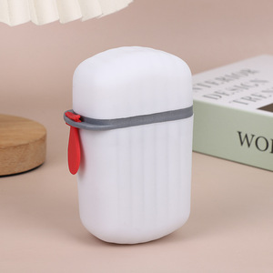 Convenient Travel Plastic & Mouthwash Cup <b>Storage</b> <b>Box</b> Set Includes Soap <b>Box</b> for Couple Wash Cups - Product Image 3