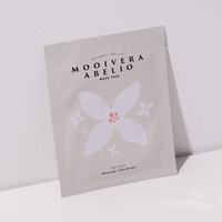 10EA Misunnamu Mooivera Abelio Masque Visage en Tissu Végétalien Éclaircissant Anti-Âge Hydratant à l'Extrait de Forsythia pour Peaux Sensibles et Grasses