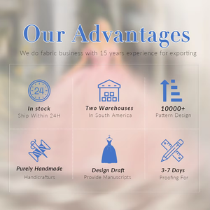 New Arrival long lanh vải tuyn vải thời trang thêu vải tuyn vải với màu tím hạt cho quinceanera & Wedding Dresses - Product Image 3