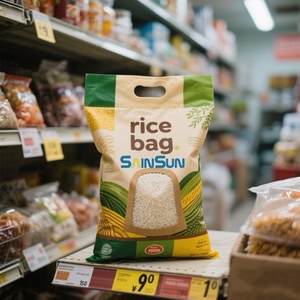 Moisture Proof Laminated Plastic Rice <b>Bag</b> | Custom Resealable <b>Zip</b> Lock Packaging Pouch - Product Image 2