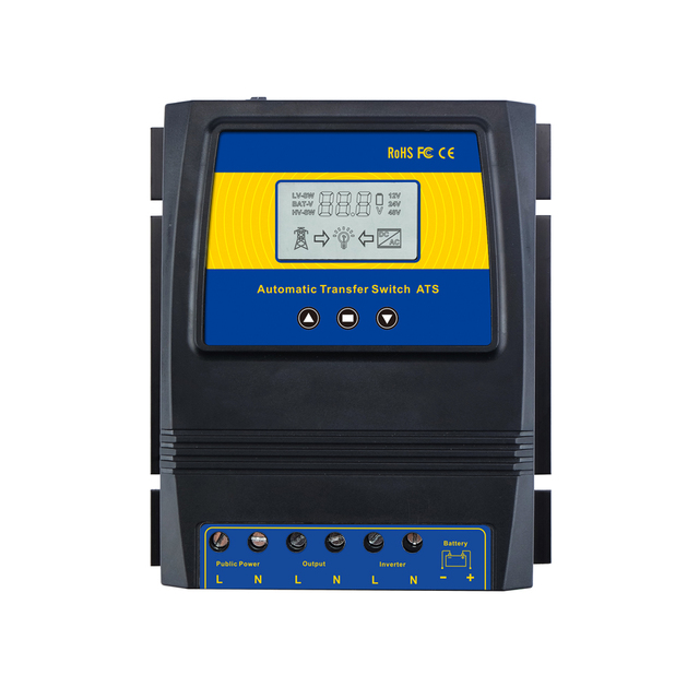 Automatic ATS Dual Power Transfer Switch Solar Charge Controller for Solar Wind System DC 12V 24V 48V AC 110V 220V On/off Grid