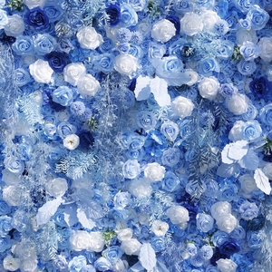 <span class=keywords><strong>Tema</strong></span> decorazioni di compleanno oggetto festa composizione floreale matrimonio sfondo fiore 8x8 muro di fiori sfondo blu per la fotografia - Product Image 2