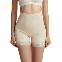 Nouveau taille haute maille ventre minceur sous-vêtements éponge hanche ascenseur rembourré gros cul fesses rehausseur Shorts avec dentelle fesses Shapewear