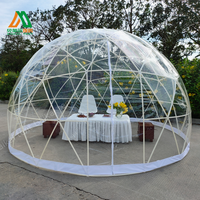 Dôme géodésique en plastique pour cérémonie de mariage, tente de glamping, tente igloo pour yourte
