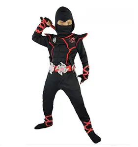 Disfraz de Ninja japonés para niños, Cosplay de Halloween, fiesta de carnaval, juego de rol, fiesta Ninja