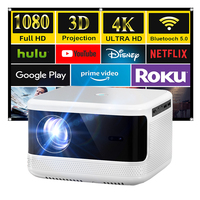 Projecteur d'extérieur, mini projecteur pour home cinéma 1080P écran de cinéma d'extérieur et projecteur pour extérieur intérieur