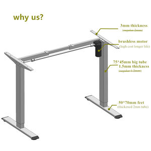Cadre de bureau à moteur unique Base de table élévatrice motorisée en gros Bureau à domicile Bureau ergonomique debout - Product Image 2