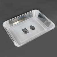 Bac alimentaire commercial transparent GN avec une grande durabilité pour le stockage des aliments dans les buffets et restaurants