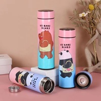 Botol air vakum Logo kustom 500ml harga terbaik termos terisolasi vakum pintar dengan tampilan suhu LED