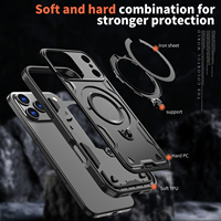 Pour iPhone 17 Pro Max étui magnétique 360 support rotatif IPhones 16 Plus 15 Pro 14 13 12 housse de béquille magnétique antichoc