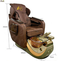 Chaise de spa pour les pieds Diva pour manucure et pédicure, avec base en fibre de verre résistante à l'acétone, équipement pour les ongles, avec tabouret gratuit