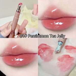 Brillant à lèvres hydratant léger et clair avec eau de repassage glacée hydratant et ne tachant pas la tasse rouge à lèvres blanchissant - Product Image 5