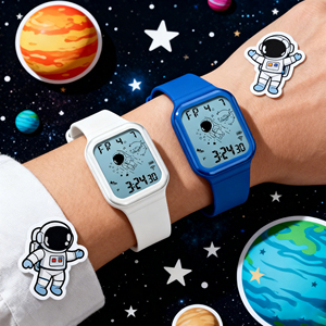 <span class=keywords><strong>Montre</strong></span> de sport de loisirs pour enfants, <span class=keywords><strong>montre</strong></span> numérique à affichage LED, <span class=keywords><strong>montre</strong></span> électronique pour étudiants, astronaute - Product Image 6